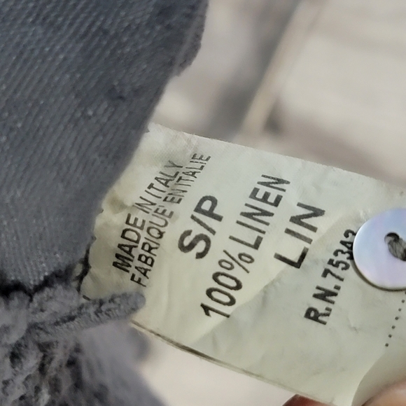 Nwt STELLA ROSE Gray Linen Crochet Lace Trim Shift Dress S - Picture 8 of 8